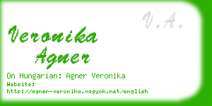 veronika agner business card